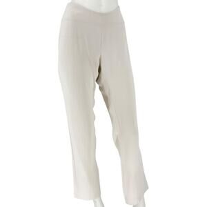 Agnona Ivory Wide-Leg Cropped Trousers – Size IT 46 (US 10)